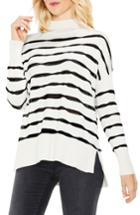 Women's Two By Vince Camuto Mock Neck Stripe Sweater - White