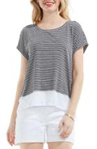 Women's Two By Vince Camuto Studio Stripe Colorblock Tee