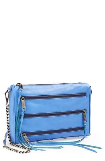 Rebecca Minkoff '5 Zip' Crossbody Bag Twilight Sky