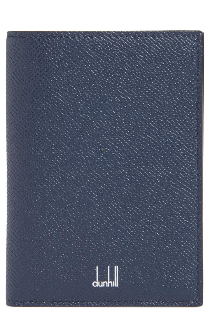 Men's Dunhill Cagodan Leather Passport Wallet -
