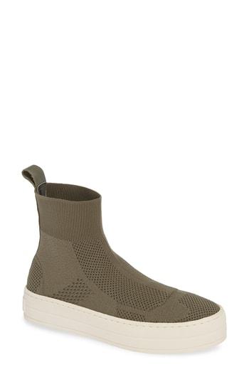 Women's Jslides Hero Sock High Top Sneaker M - Beige