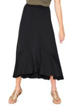 Women's Boden Jersey Midi Skirt - Black