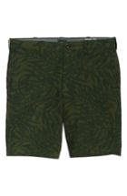 Men's J.crew Palm Print Seersucker Shorts - Green