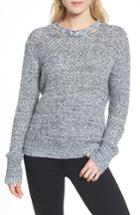 Women's Ella Moss Melange Open Back Sweater - Blue