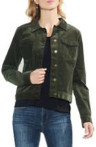 Women's Vince Camuto Washed Corduroy Jacket - Green