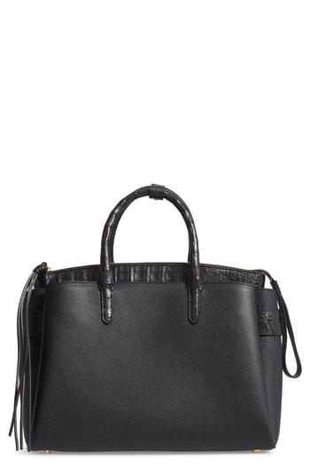 Nancy Gonzalez Cristie Leather & Genuine Crocodile Satchel -