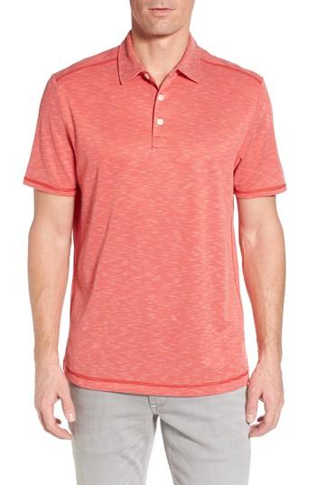 Men's Tommy Bahama New Double Tempo Spectator Jersey Polo, Size - Red