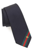 Men's Gucci Silk Tie, Size - Blue