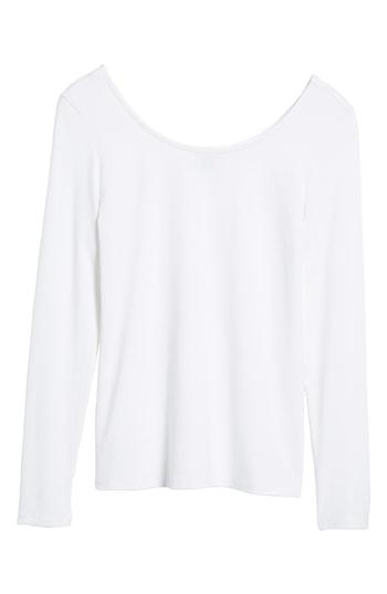 Women's Halogen Scoop Neck Tee - White