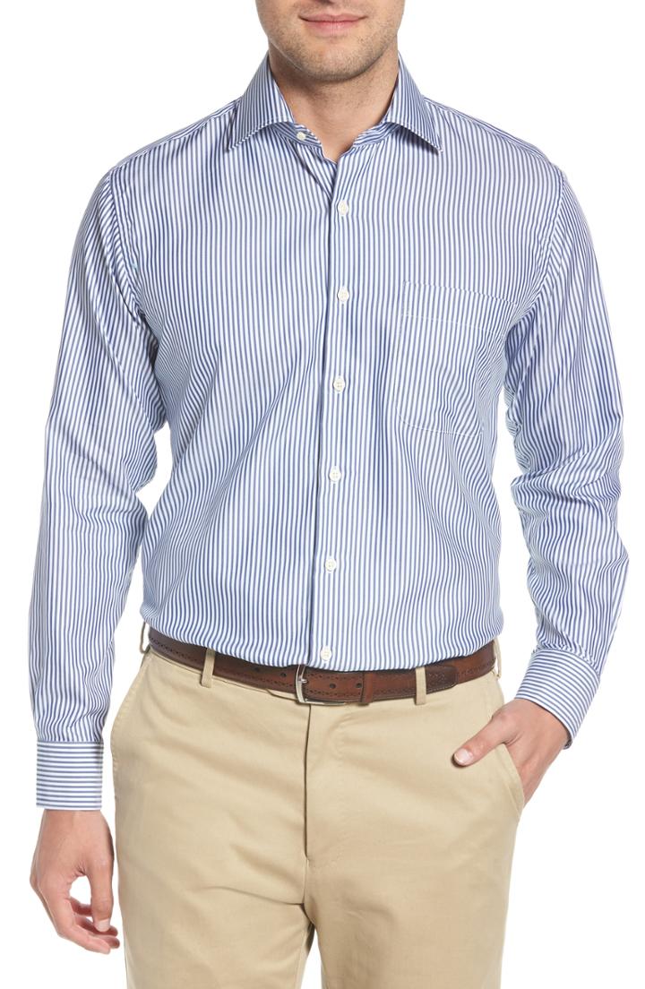 Men's Peter Millar Crown Soft Avery Fit Stripe Sport Shirt