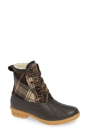 Women's Pendleton Heritage Plaid Duck Boot M - Brown