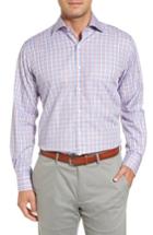 Men's Peter Millar Alpine Regular Fit Plaid Sport Shirt - Purple