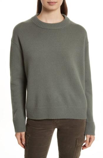 Women's Vince Cashmere Crewneck Sweater - Green