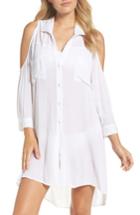 Women's Elan Cold-shoulder Cover-up - White