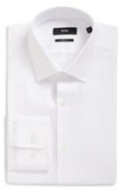Men's Boss Sharp Fit Solid Dress Shirt .5r - White