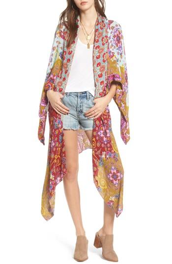 Women's Free People Little Wing Kimono, Size - Pink
