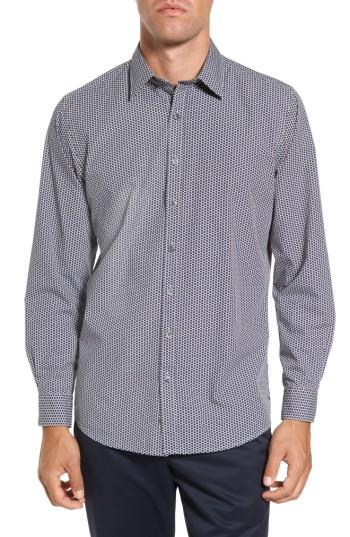 Men's Rodd & Gunn Flax Island Regular Fit Floral Sport Shirt - Grey