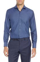 Men's Boss Sharp Fit Dress Shirt R - Blue
