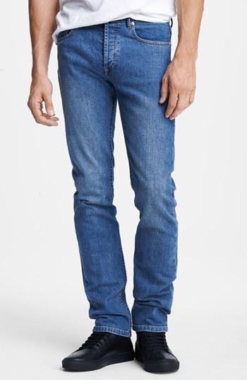 A.p.c. 'new Standard' Slim Straight Leg Selvedge Jeans (denim Blue)