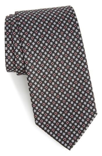 Men's Salvatore Ferragamo Salvia Floral Print Silk Tie