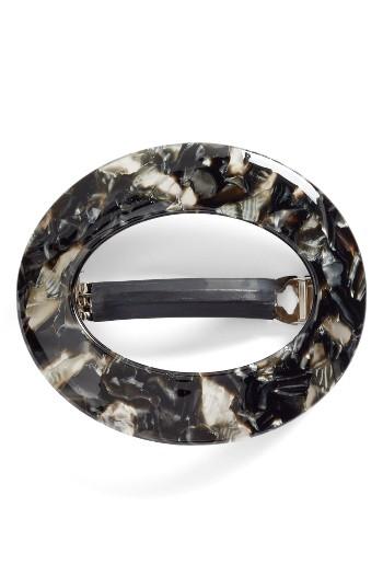 Tasha Circle Barrette, Size - Black