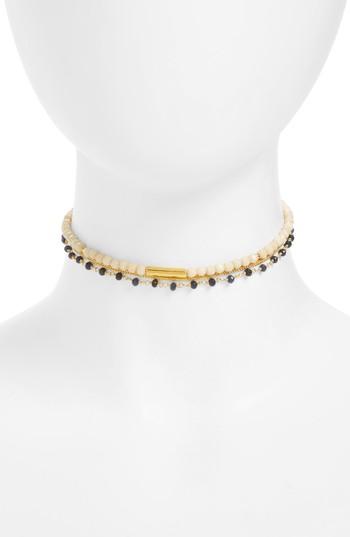 Women's Love's Affect Semiprecious Stone Rosary Choker