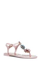 Women's Dolce & Gabbana Carretto Embellished Jelly Sandal