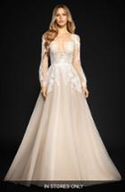 Women's Hayley Paige Winnie Long Sleeve Lace & Tulle Ballgown