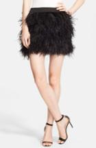 Women's Robert Rodriguez Faux Ostrich Feather Miniskirt