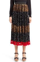 Women's Dolce & Gabbana Leopard & Dot Print Skirt