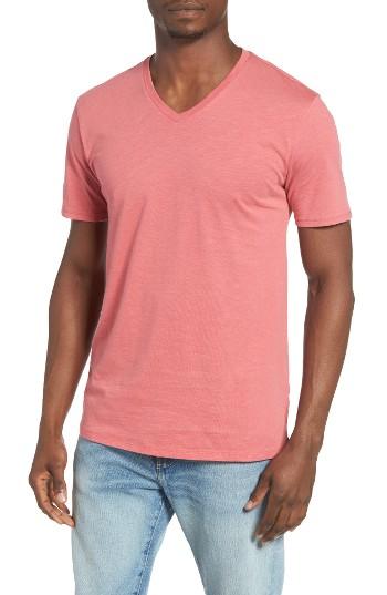 Men's The Rail Slub Cotton V-neck T-shirt - Metallic