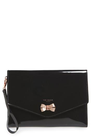 Ted Baker London Luanne Ipad Mini 4 Envelope Clutch - Black