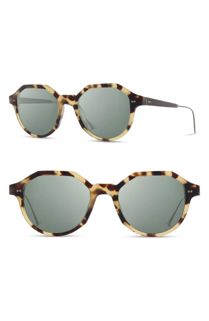 Women's Shwood Powell 50mm Polarized Geometric Sunglasses -