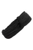Cara Pleated Turban Head Wrap, Size - Black