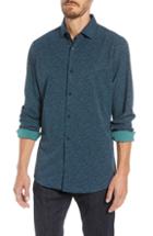 Men's Mizzen+main Herndon Slim Fit Print Sport Shirt, Size - Blue