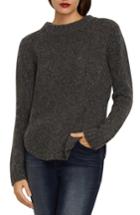 Women's Habitual Austyn Curved Hem Cashmere Sweater - Purple