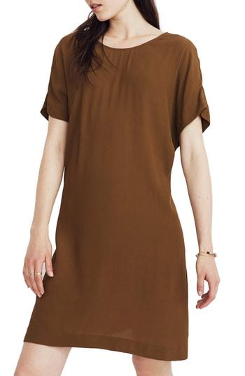 Women's Madewell Downtown Tie Back Dress - Green