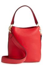 Sam Edelman Small Nya Faux Leather Bucket Bag - Red