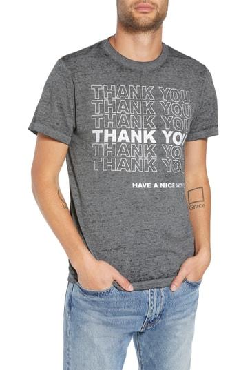 Men's The Rail Thank You Graphic T-shirt - Grey