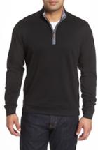 Men's Johnnie-o Sully Quarter Zip Pullover, Size - Black