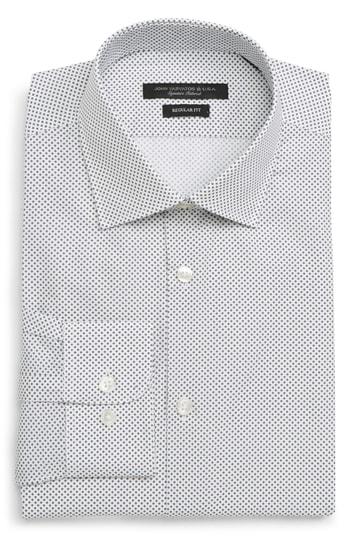 Men's John Varvatos Star Usa Regular Fit Geometric Dress Shirt R - Grey