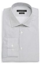 Men's John Varvatos Star Usa Regular Fit Geometric Dress Shirt R - Grey