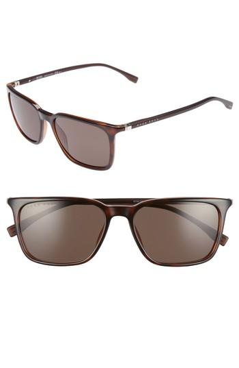 Men's Boss 56mm Sunglasses - Dark Havana