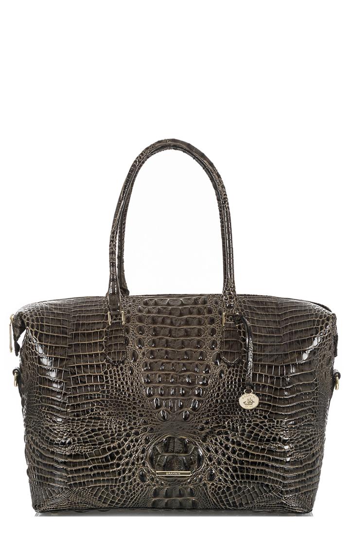 Brahmin Duxbury Leather Travel Bag - Grey