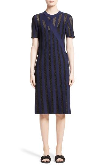 Women's Opening Ceremony Stripe Knit Dress - Blue
