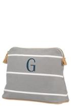 Cathy's Concepts Monogram Cosmetics Bag, Size - Grey G