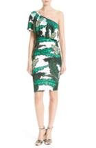 Women's Tracy Reese Print Jersey One-shoulder Flounce Dress