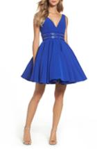 Women's Ieena For Mac Duggal Embellished Fit & Flare Dress - Blue