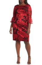 Women's Alex Evenings Embroidered Lace Shift Dress