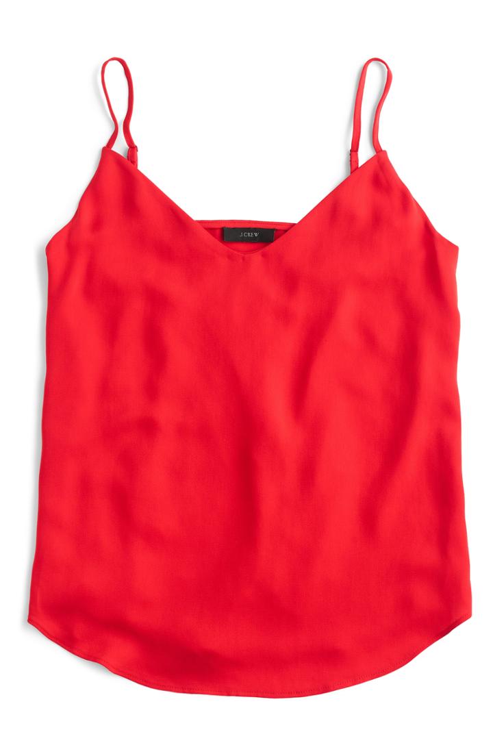 Women's J.crew V-neck Cami - Red